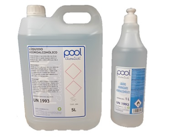 LÍQUIDO HIDROALCOHÓLICO 5L<br>LÍQUIDO HIDROALCOHÓLICO 1L