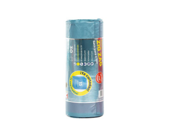 BOLSA AZUL METALIZADA 55x60