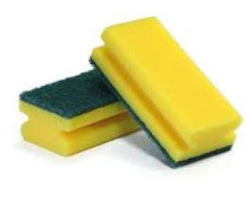 ESPONJA-ALMOHADILLA FIBRA VERDE